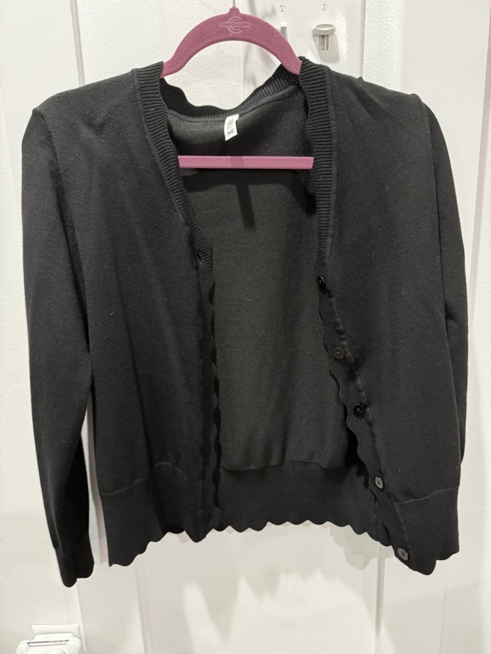 Black Women’s Button-Front Sweater Cardigan